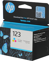 Картридж струйный HP 123 F6V16AE многоцветный (100стр.) для HP DJ 2130/2620/2630/2632