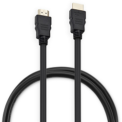 Кабель аудио-видео Buro HDMI 2.0 HDMI (m)/HDMI (m) 1м. позолоч.конт. черный (BHP HDMI 2.0-1)