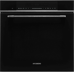 Духовой шкаф Электрический Hyundai HMEO 6780 DX черное стекло/серебристый