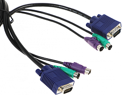 Кабель D-Link DKVM-CB/A4A 1.8м черный