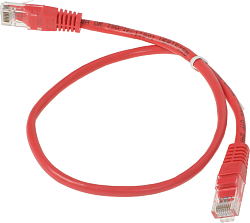 Патч-корд Premier ANP511_0.5M_R UTP 4 пары cat.5E CCA molded 0.5м красный outdoor RJ-45 (m)-RJ-45 (m)