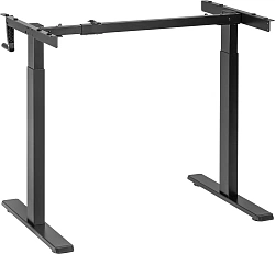 Подстолье Cactus CS-MDF-BK черный каркас черный 133x72x60см