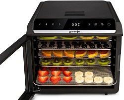Сушка для фруктов и овощей Gorenje FDK600DB 5под. 240Вт черный