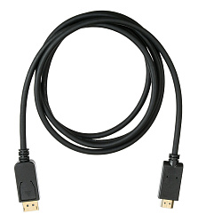 Кабель аудио-видео Buro v. 1.2 DisplayPort (m)/HDMI (m) 2м. позолоч.конт. черный (BHP DPP_HDMI-2)