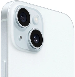 Смартфон Apple A3090 iPhone 15 128Gb голубой моноблок 3G 4G 1Sim 6.1" 1179x2556 iOS 17 48Mpix 802.11 a/b/g/n/ac/ax NFC GPS GSM900/1800 Protect