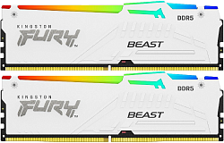 Память DDR5 2x32GB 5600MHz Kingston KF556C36BWEAK2-64 Fury Beast RGB RTL Gaming PC5-44800 CL36 DIMM 288-pin 1.25В kit single rank с радиатором Ret