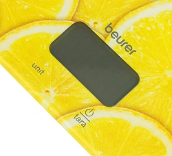 Весы кухонные электронные Beurer KS19 lemon макс.вес:5кг рисунок