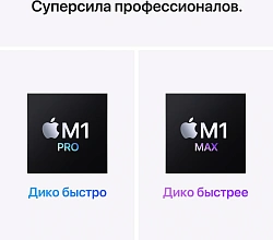 Ноутбук Apple MacBook Pro A2485 M1 Pro 10 core 32Gb SSD512Gb/16 core GPU 16.2" Liquid Retina XDR (3456x2234) macOS grey space WiFi BT Cam (Z14V0008D)