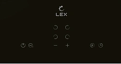Варочная поверхность Lex EVH 640A BL черный