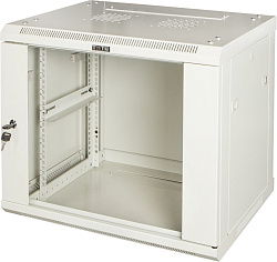 Шкаф коммутационный Lanmaster (TWT-CBWPG-15U-6X6-GY) настенный 15U 600x600мм пер.дв.стекл задн.дв.стал.лист 2 бок.пан. 60кг серый 500мм 33кг 768мм IP20 металл