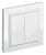 Выключатель IEK Brite ВСР10-2-0-БрБ скрыт. 2кл. IP20 белый (упак.:1шт) (BR-V20-0-10-K01-F)