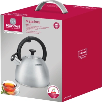Чайник металлический Rondell Massimo RDS-1297 3л. стальной