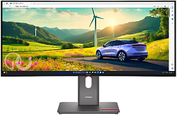 Монитор Lenovo 34" ThinkVision P34WD-40 черный IPS LED 4ms 21:9 HDMI M/M HAS Piv 2000:1 350cd 178гр/178гр 3440x1440 120Hz DP WQ USB 10кг