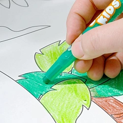 Восковые мелки Deli EC223-12 Color Kids кругл. с поворотным механизмом 12цв. (12шт) дл.165мм д.10мм блист.европод.