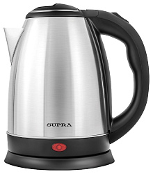 Чайник электрический Supra KES-1801S 1.8л. 1500Вт серебристый/черный корпус: металл/пластик (1553)