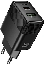 Сетевое зар./устр. Hoco CS112A Lounge PD30W+QC3.0 30W (PD+QC) черный (80387)
