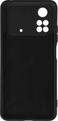 Чехол (клип-кейс) DF для Poco M4 Pro (4G) poOriginal-06 черный (POORIGINAL-06 (BLACK))
