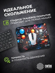 Коврик для мыши Cactus Wires 400x300x3мм (CS-MP-PRO15XL)