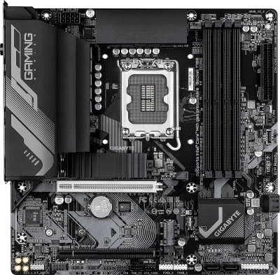 Материнская плата Gigabyte B760M G X WF6E GEN5 Soc-1700 Intel B760 4xDDR5 mATX AC`97 8ch(7.1) 2.5Gg RAID+HDMI+DP