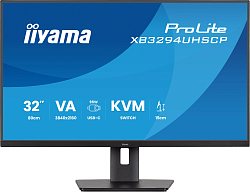 Монитор Iiyama 32" ProLite XB3294UHSCP-B1 черный VA LED 2ms 21:9 HDMI M/M матовая HAS 400cd 178гр/178гр 3440x2160 75Hz DP 4K USB 9.7кг
