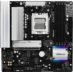 Материнская плата Asrock A620AM Pro RS Socket AM5 AMD A620A 4xDDR5 mATX AC`97 8ch(7.1) 2.5Gg RAID+HDMI+DP