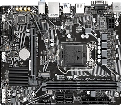 Материнская плата Gigabyte H510M S2H V3 2.0 Soc-1200 Intel Q470 2xDDR4 mATX AC`97 8ch(7.1) GbLAN+VGA+HDMI+DP