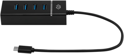 Разветвитель USB-C Digma DHUB-4USB-C-3.0 4порт. черный