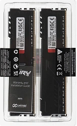 Память DDR4 2x16Gb 3200MHz Kingston KF432C16BB1K2/32 Fury Beast RTL Gaming PC4-25600 CL16 DIMM 288-pin 1.35В dual rank с радиатором Ret