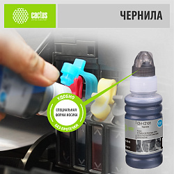 Чернила Cactus CS-I-CZ101 черный пигментный 100мл для HP Deskjet Ink Advantage 1015/1515/2515/2545