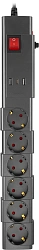 Сетевой фильтр Buro 600SPro-16-1.8-USB-G 1.8м (6 розеток) графитовый (коробка)
