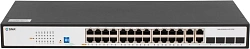 Коммутатор SNR SNR-S2300G-24TC-POE (L2) 24x1Гбит/с 4xКомбо(1000BASE-T/SFP) 24PoE 370W управляемый