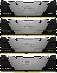 Память DDR4 4x16GB 3600MHz Kingston KF436C16RB12K4/64 Fury Renegade RTL Gaming PC4-28800 CL16 DIMM 288-pin 1.35В kit dual rank с радиатором Ret
