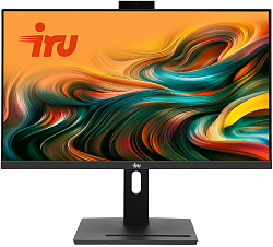 Моноблок IRU 23IM 23.8" Full HD i5 12450H (2) 16Gb SSD512Gb UHDG CR без ОС GbitEth WiFi BT 90W Cam черный 1920x1080
