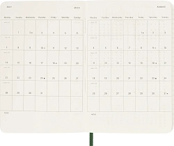 Ежедневник Moleskine CLASSIC SOFT Pocket 90x140мм 400стр. мягкая обложка зеленый