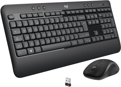 Клавиатура + мышь Logitech MK540 клав:черный мышь:черный USB беспроводная slim Multimedia (920-008686)
