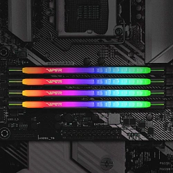 Память DDR4 8GB 3200MHz Patriot PVSR48G320C8 Viper Steel RGB RTL Gaming PC4-25600 CL18 DIMM 288-pin 1.35В dual rank с радиатором Ret