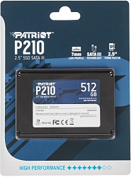 Накопитель SSD Patriot SATA-III 512GB P210S512G25 P210 2.5"