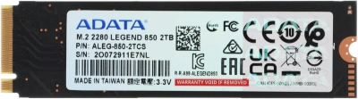 Накопитель SSD A-Data PCIe 4.0 x4 2TB ALEG-850-2TCS Legend 850 M.2 2280