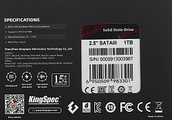 Накопитель SSD Kingspec SATA-III 1TB P3-1TB 2.5"