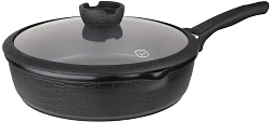Сотейник Rondell Escurion RDA-871 4.0л. d=28см (с крышкой) черный