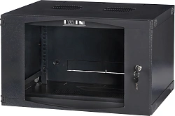 Шкаф коммутационный Lanmaster Next (TWT-CBWNG-9U-6X4-BK) настенный 9U 550x450мм пер.дв.стекл 60кг черный 15.5кг 494мм