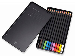 Карандаши цв. Moleskine WATERCOLOUR EW7P12COLA акварель. 12цв. мет.кор.