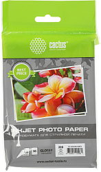 Фотобумага Cactus CS-GA620050ED A6/200г/м2/50л./белый глянцевое для струйной печати