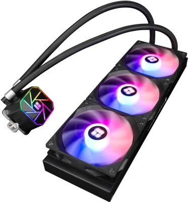 Система водяного охлаждения Thermalright Aqua Elite 360 V3 ARGB Soc-AM5/AM4/1151/1200/2066/1700 черный 4-pin 25.6dB Al Ret (A-ELITE-BL-360-ARGB-V3)