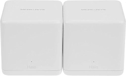 Бесшовный Mesh роутер Mercusys Halo H60X(2-pack) AX1500 10/100/1000BASE-TX белый (упак.:2шт)