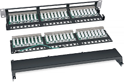 Патч-панель Cabeus PLHD-48-CAT.6-SH-DUAL IDC-1U 19" 1U 48xRJ45 кат.6 FTP