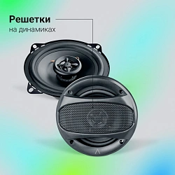 Колонки автомобильные Digma Core 4 40Вт 84дБ 4Ом 10см (4дюйм) (ком.:2кол.) коаксиальные двухполосные