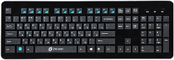 Клавиатура Оклик 870S черный USB беспроводная slim Multimedia
