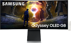 Монитор Samsung 34" Odyssey OLED G8 S34DG852SIXCI серебристый OLED LED 21:9 M/M полуматовая HAS 1000000:1 250cd 178гр/178гр 3440x1440 175Hz G-Sync FreeSync Premium Pro DP Ultra WQHD USB 7.5кг