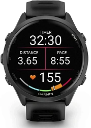 Смарт-часы Garmin Forerunner 570 47мм 1.3" AMOLED корп.черный рем.черный (010-02971-00)